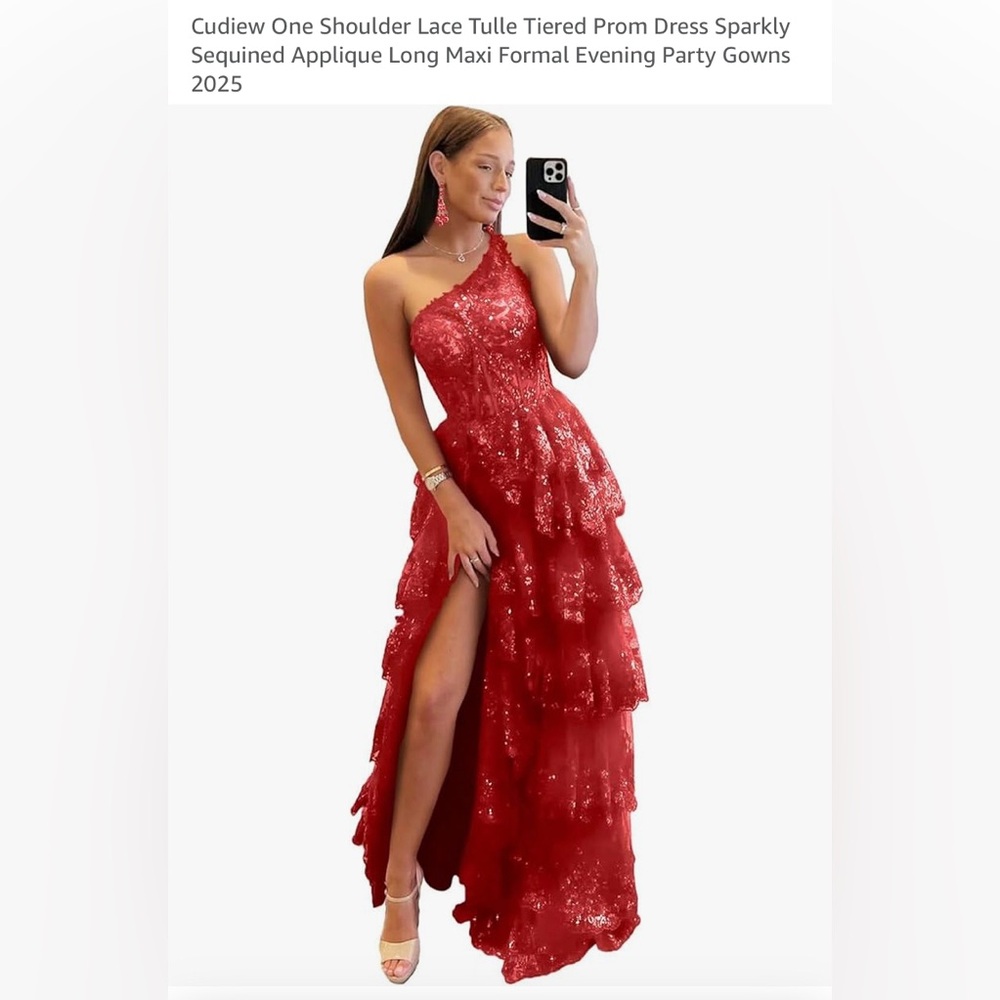 Red prom dress